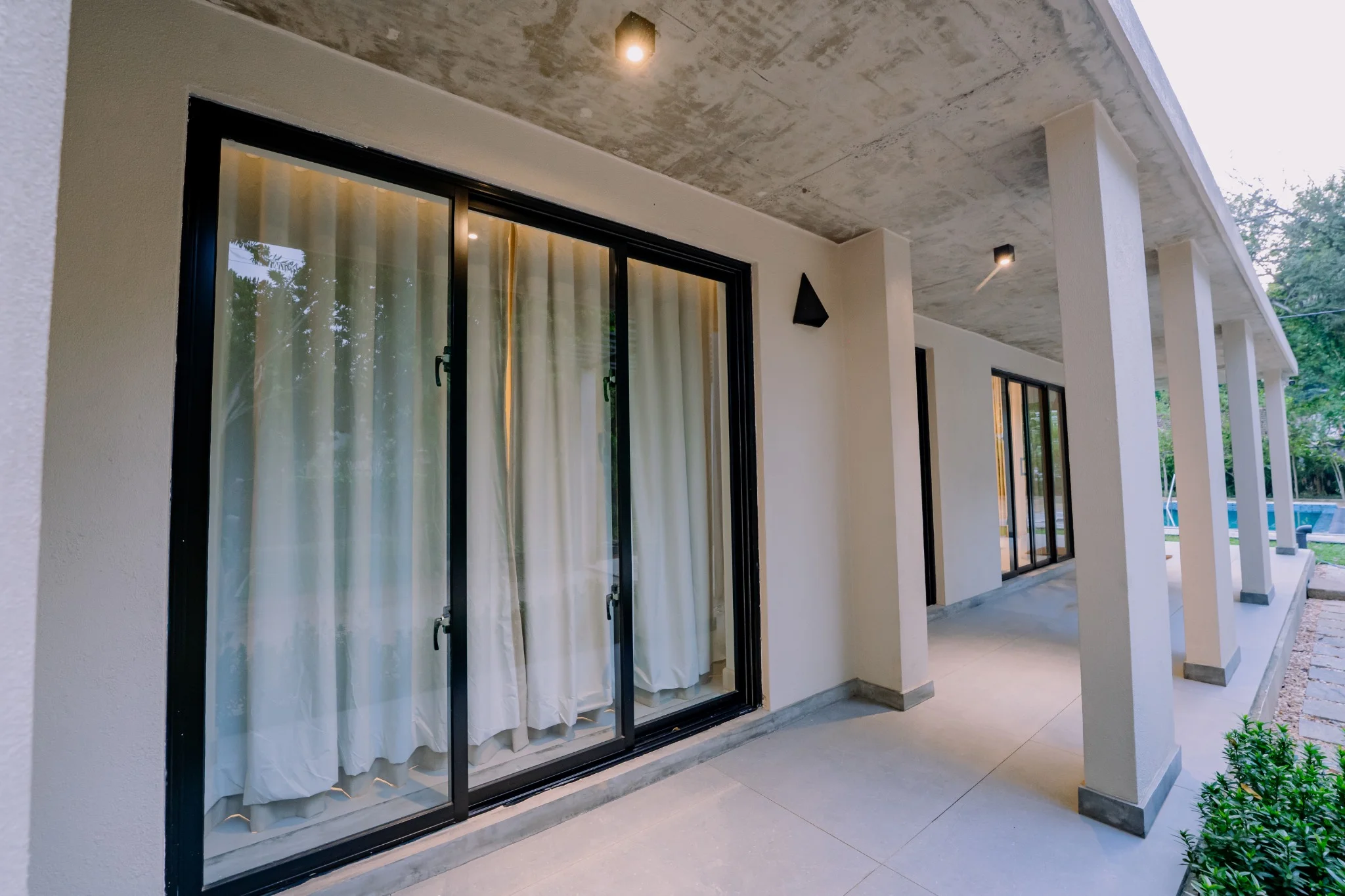 Covered tropical verandah